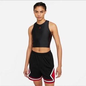 Jordan Tops | Jordan Essential, Black and Red Racerback Tank Top, Size M